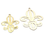 Stylized Lily (fleurs-de-lis) (Gold Finished/Silver Plated) | Purity Beads