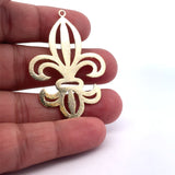 Stylized Lily (fleurs-de-lis) (Gold Finished/Silver Plated) | Purity Beads