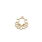 A Pack of  15 Pcs.  Gold Finish ,Silver Plated , E-coated, Brushed  Finished  Findings Size :28mmX20mm