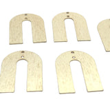 A Pack of 6 to 8 Pcs. Gold Finish and  Silver Plated  Brushed Finish Finding . Available in 2 sizes 42mX32m,32mX22m