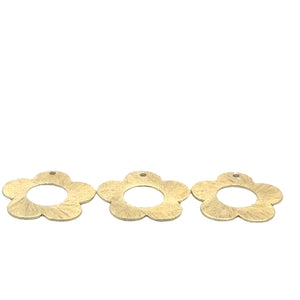 Findings Gold Finish And Silver Plated Brushed Finish, E-coated, one hole, Copper/Brass Findings. | Purity Beads