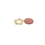 Findings Gold Finish And Silver Plated Brushed Finish, E-coated, one hole, Copper/Brass Findings. | Purity Beads