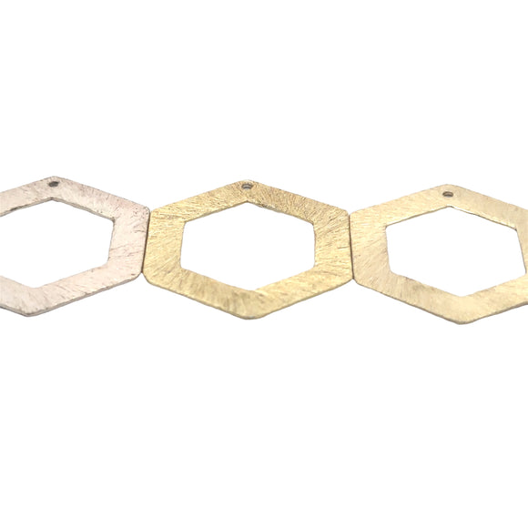 Pentagon Shaped Findings (Gold Finished/Silver Plated) | Purity Beads