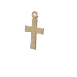 15 Pcs. Gold Finish And Silver Plated  Cross Pendant, E-coated, Brushed Finish, Handmade Components/findings "23 X13mm"