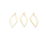 Stylized Leaf Charm (Gold Plated/Silver Plated) | Purity Beads