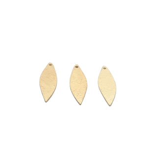 Leaf Findings Gold Finish, Silver Plated, Copper leaf E-coated, Brushed Finish. | Purity Beads