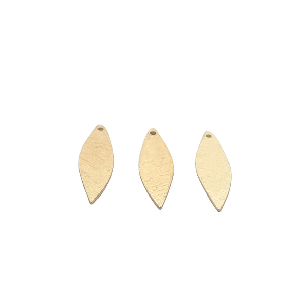 Leaf Findings Gold Finish, Silver Plated, Copper leaf E-coated, Brushed Finish. | Purity Beads