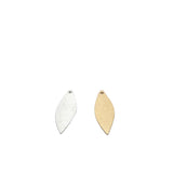 Leaf Findings Gold Finish, Silver Plated, Copper leaf E-coated, Brushed Finish. | Purity Beads