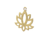 Little Lotus Charms (Gold Plated/Silver Plated and Gunmetal)  | Purity Beads