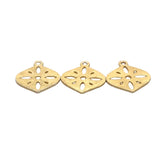 A Pack of  10  Pcs. Gold Finish And  Silver Plated  Betel leaf Charm /Pendent , E-coated, Brushed Finish,Handmade Finding .