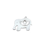 Elephant Shaped Charm Gold Finished/Silver Plated E-coated ,Brass Finish Finding.