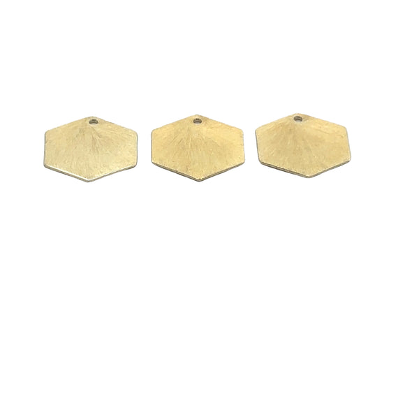 Hexagon Shaped Component (Gold Finished/Silver Plated,Gunmetal) | Purity Beads