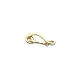 Hand Hammered Half S-Hooks, Available in 4 Colors: Gold Finish, Silver Plated,  and Copper. E-coated Made out of Copper/Brass