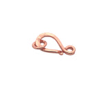 Hand Hammered Half S-Hooks, Available in 4 Colors: Gold Finish, Silver Plated,  and Copper. E-coated Made out of Copper/Brass