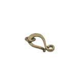 Hand Hammered Half S-Hooks, Available in 4 Colors: Gold Finish, Silver Plated,  and Copper. E-coated Made out of Copper/Brass