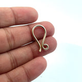 Hammered S Hooks (Gold Plated/Silver Plated) | Purity Beads