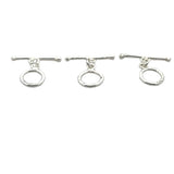 A Pack of 20 pieces of Decorated Toggles, E-Coated, Designer's Toggles 2 Colors Gold finish and Silver Plated.