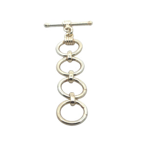 A Pack of 5 pieces of Adjustable Toggles | With Anti Tarnish Finish | Designer's Adjustable Gold Finish and Silver Plated Toggles Size: 25mmX12mm