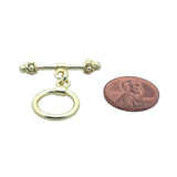 Decorated Toggles (Gold Finished/Silver Plated) | Purity Beads