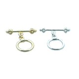 Decorated Toggles (Gold Finished/Silver Plated) | Purity Beads