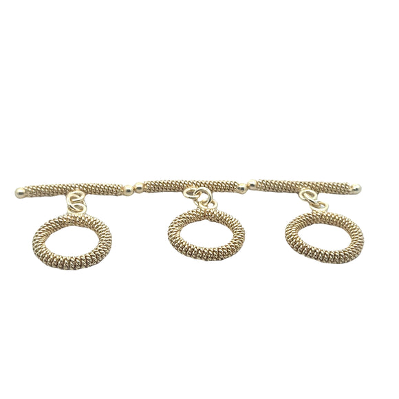 Toggle Gold Finish or Silver Plated,  E-coated, Handmade Toggles # G1001. | Purity Beads.