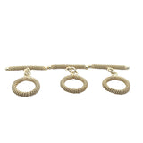 Toggle Gold Finish or Silver Plated,  E-coated, Handmade Toggles # G1001. | Purity Beads.