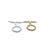 Toggle Gold Finish or Silver Plated,  E-coated, Handmade Toggles # G1001. | Purity Beads.