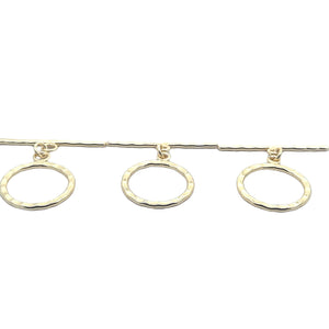 Toggles, Silver Plated, Gold Finish, E-Coated, Hammered, Size 39X34mm, Bar Size 55mmX3mm.