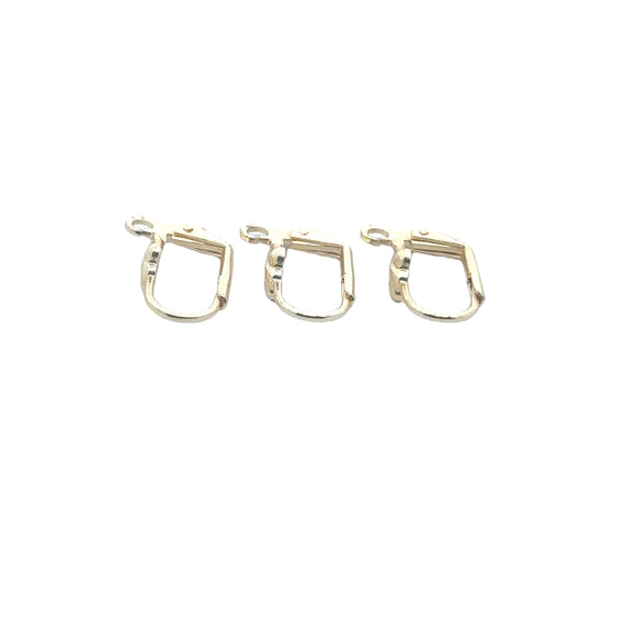 Lever back hoop Earring nickel free, brass Ear hoop,Brass hoop | Purity Beads