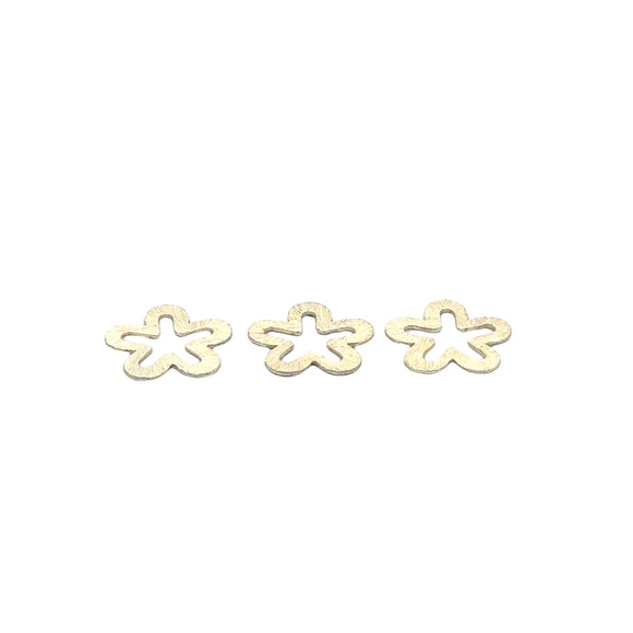 Flower Charms. Gold Finish & Silver Plated, E-Coated, Brushed Finish, Findings/Components | Purity Beads