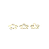 Flower Charms. Gold Finish & Silver Plated, E-Coated, Brushed Finish, Findings/Components | Purity Beads