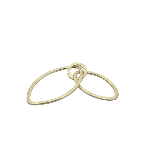 Double Oval Shaped Loops (Gold Finished/Silver Plated) | Purity Beads