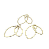 Double Oval Shaped Loops (Gold Finished/Silver Plated) | Purity Beads