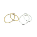 Double Oval Shaped Loops (Gold Finished/Silver Plated) | Purity Beads