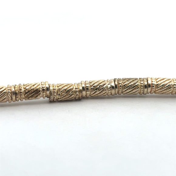 Decorative Tube Gold Finish and silver plated Tubes, E-coated | Purity Beads