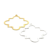 Findings Quatrefoils (Gold Finished/Silver Plated) | Purity Beads