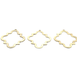 Marquise Creative Artistic    Design, 10 Pcs., 40mmX30mm, Gold & Silver Plated, E-coated, Brushed Finish, Findings/Components.