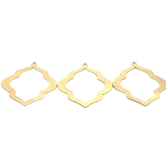 Marquise Shaped, Earring Components (Gold Plated/Silver Plated)