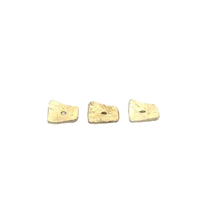 Square Curved Spacers Wavy Discs | 1 strand Gold Finish and Silver Plated | 4 Sizes: 4mm, 6mm, 8mm, 10mm. Brushed Finish, Electro Plated.