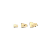 Square Curved Spacers Wavy Discs | 1 strand Gold Finish and Silver Plated | 4 Sizes: 4mm, 6mm, 8mm, 10mm. Brushed Finish, Electro Plated.