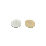 Oval Shape Finding with One Hole (Gold Plated/Silver Plated) | Purity Beads