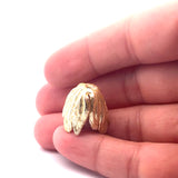 Tulip Bead Cap, End Caps, Gold Finish, Silver Plated & Copper, e-coated | Purity Beads