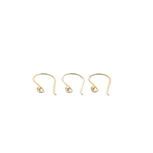 30 Pairs of Gold Finish | Silver Plated | Anti Tarnish | Ear wires | Findings | Plain Ear wires | Copper Ear wires |