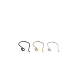 30 Pairs of Gold Finish | Silver Plated | Anti Tarnish | Ear wires | Findings | Plain Ear wires | Copper Ear wires |