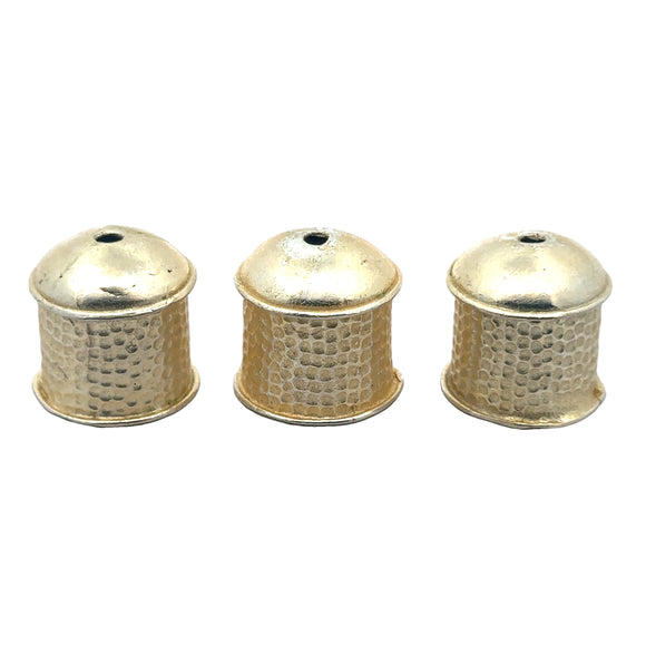 Large End Caps, Gold Finish and Silver Plated E-Coated | Purity Beads