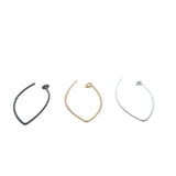 A Pack Of Gold Finish,Silver Plated, Gunmetal Ear wires, in 3 Color 3 sizes:58X28mm(20Pcs)46X23mm(20Pcs./Pack) and 32mmX16mm (30Pcs./Pack)