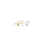 30 pair Ear wires Gold Finish, Silver Plated, or Copper E-Coated, Findings | Purity Beads