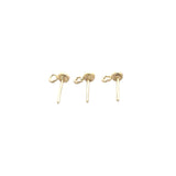 60Pcs Gold Finish studs earrings, Round Studs, Gold dot stud earrings, circle studs, Stud Earring findings