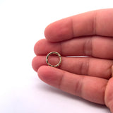 Hammered Ring Jewelry Component (Gold Finished/Silver Plated) | Purity Beads