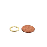 Hammered Ring Jewelry Component (Gold Finished/Silver Plated) | Purity Beads